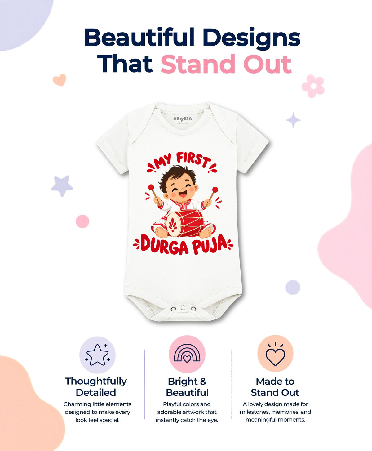 No | My First Durga Puja - Romper
