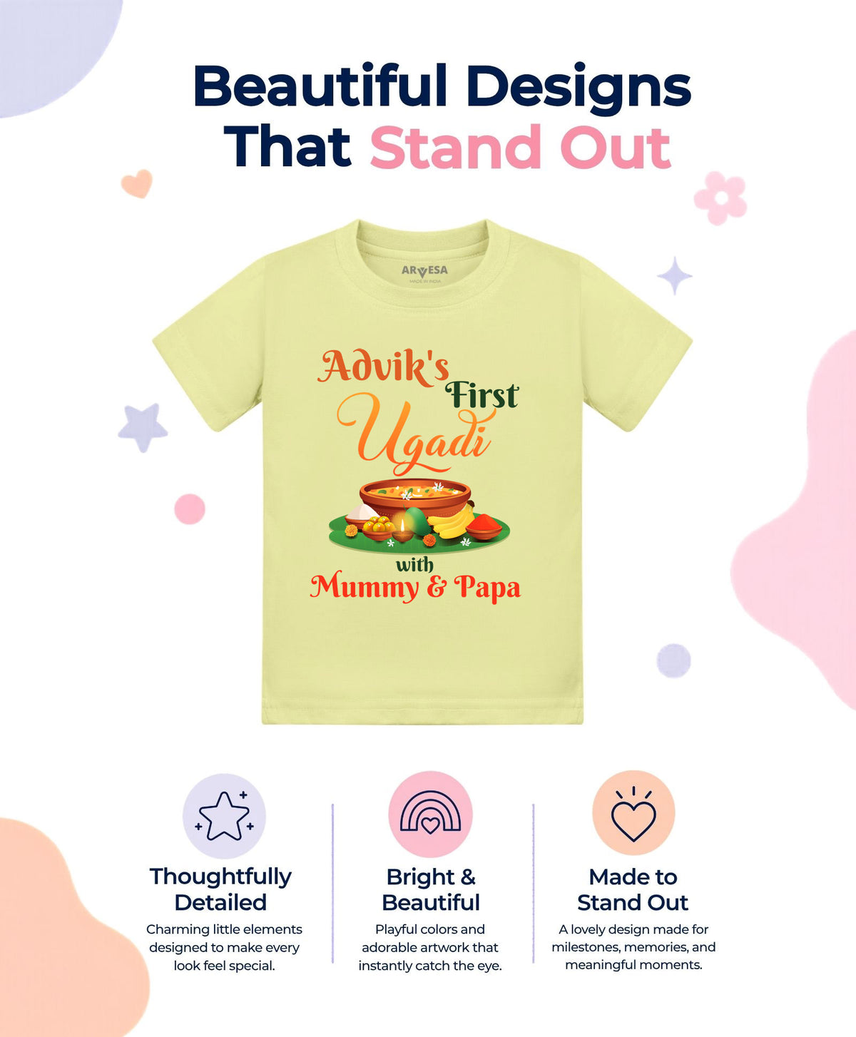 Yes | My First Ugadi - T-shirt