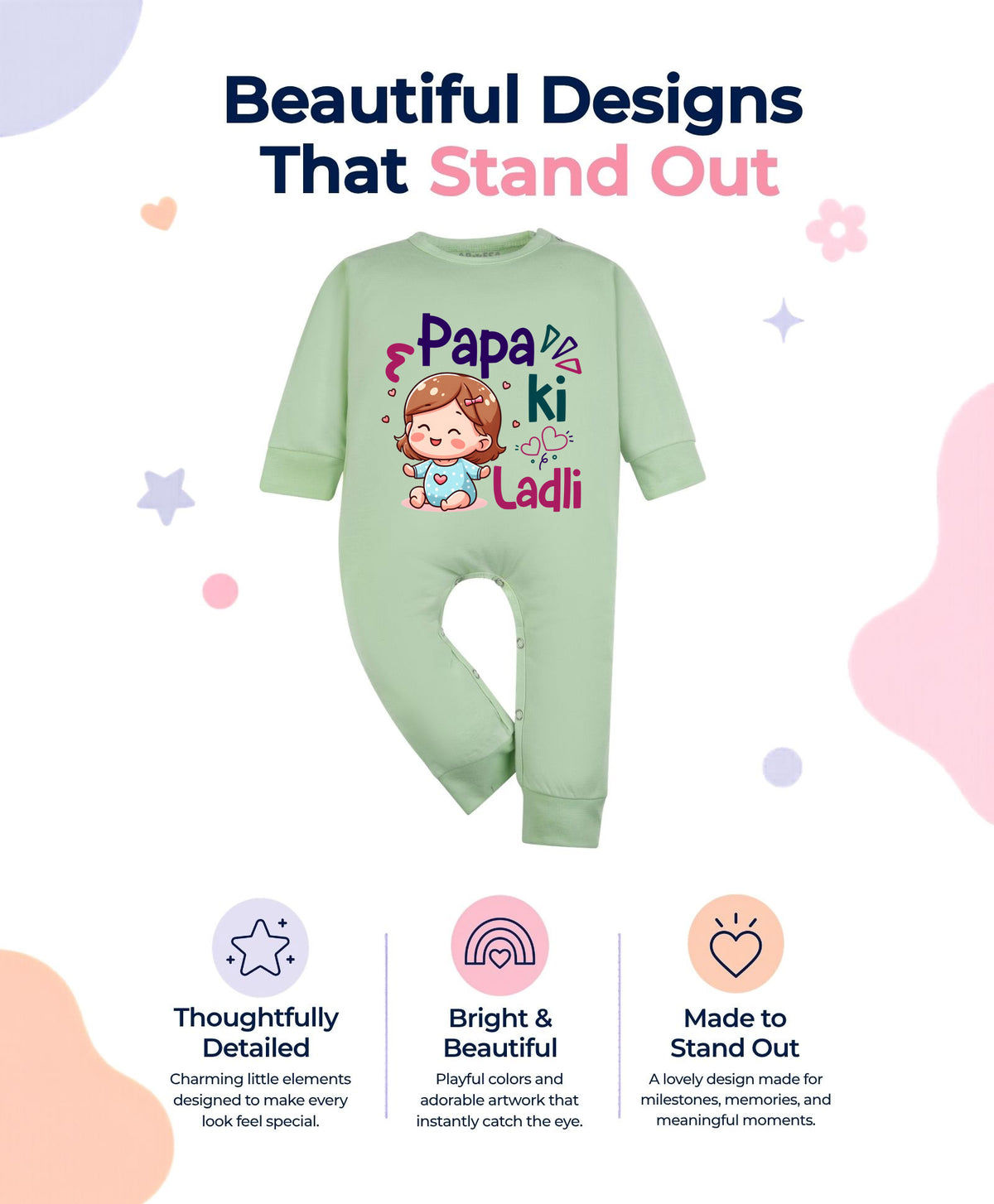 No | Papa Ki Ladli Dad - Jumpsuit