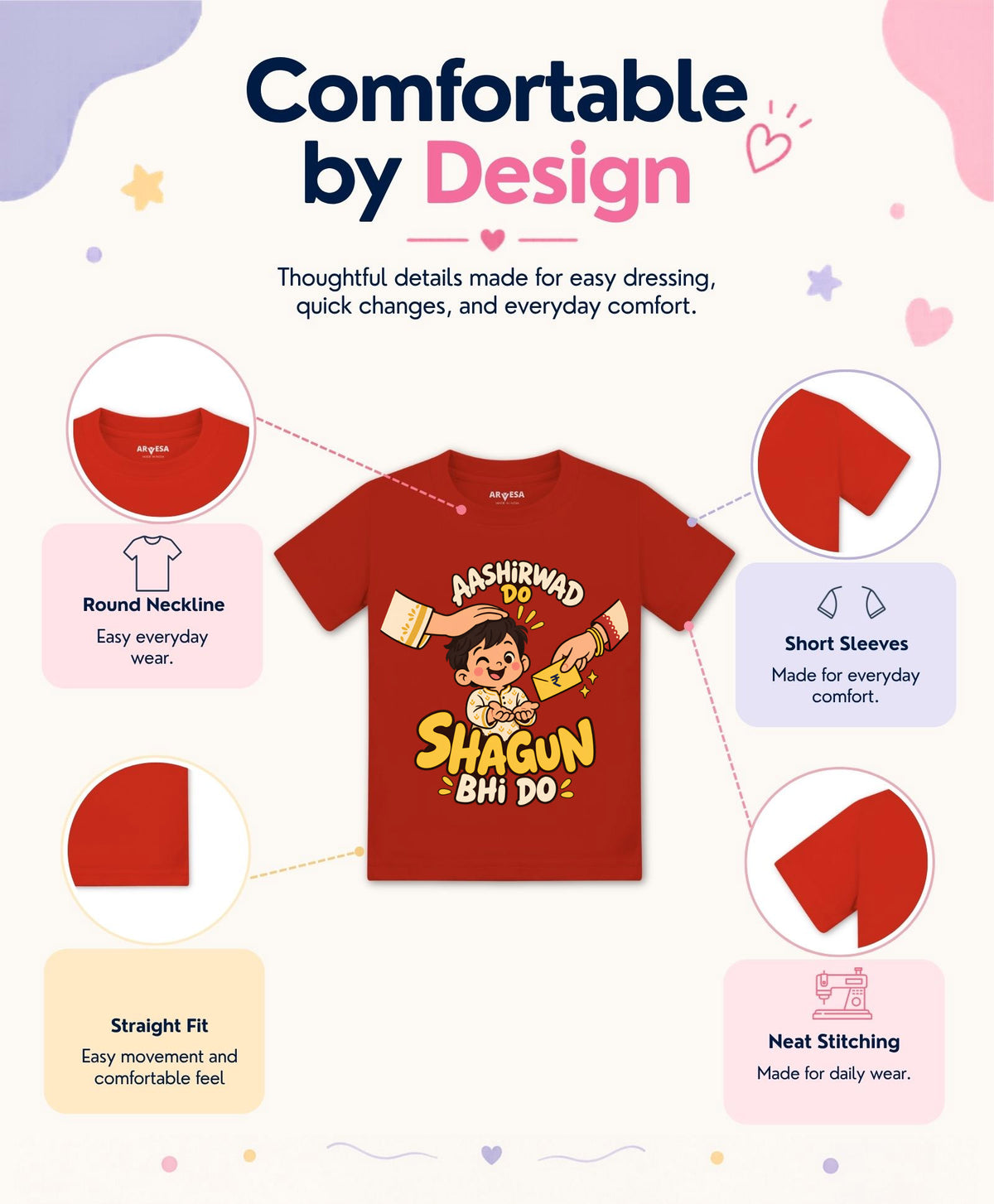 Aashirwad Do Shagun Bhi Do Diwali - T-shirt