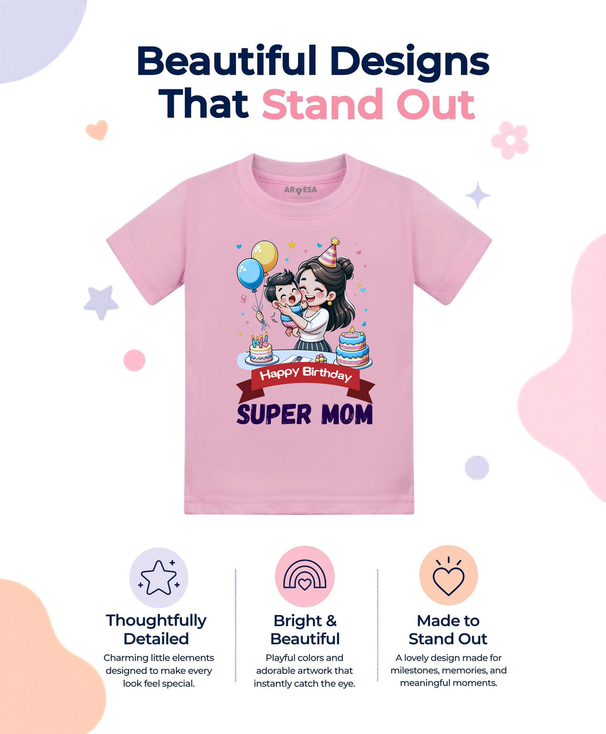 No | Happy Birthday Super Mom Mom Birthday - T-shirt