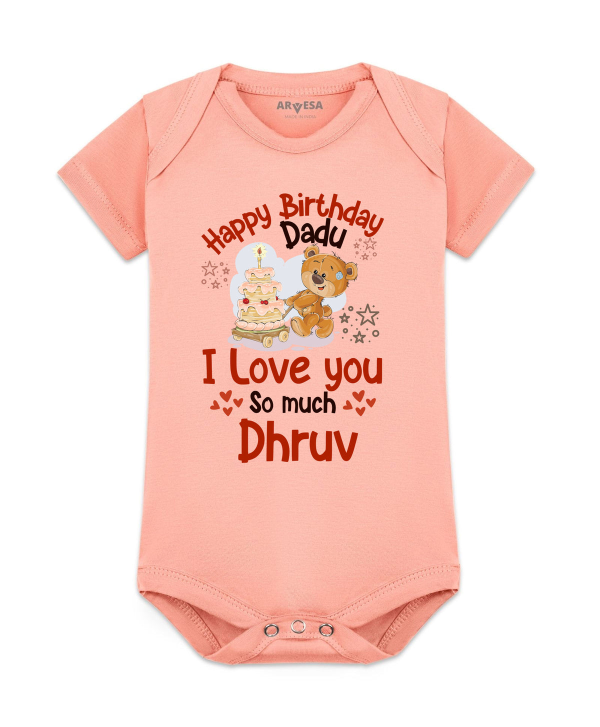 Yes | Happy Birthday Dadu Family Birthday - Romper
