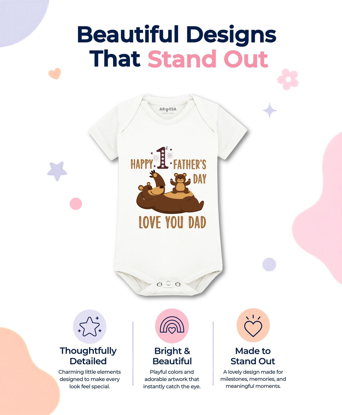 No | Happy Father Days - Romper