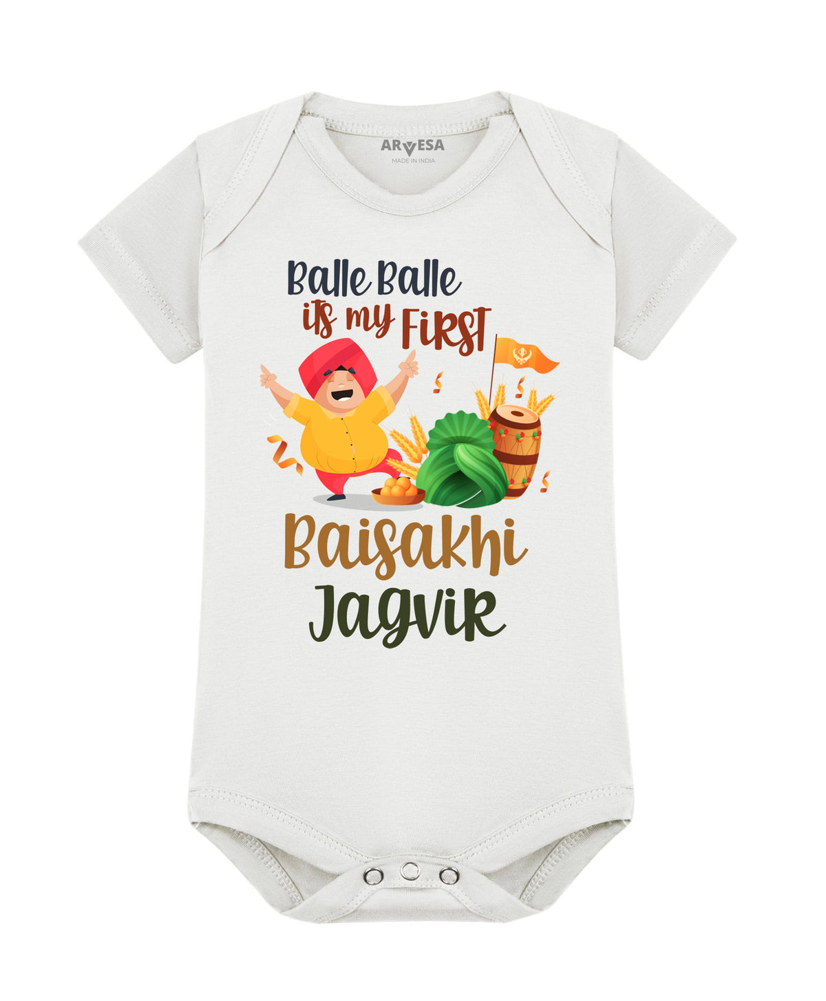 Yes | Happy Baisakhi - Romper