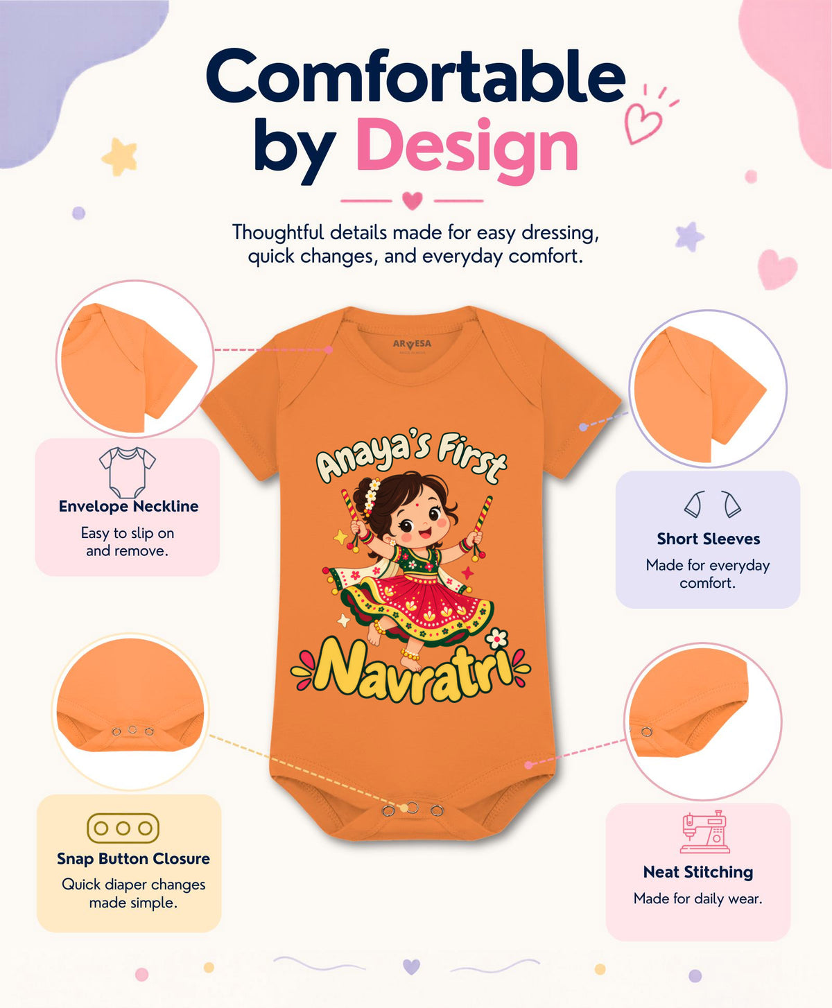 Yes | My First Navratri - Romper