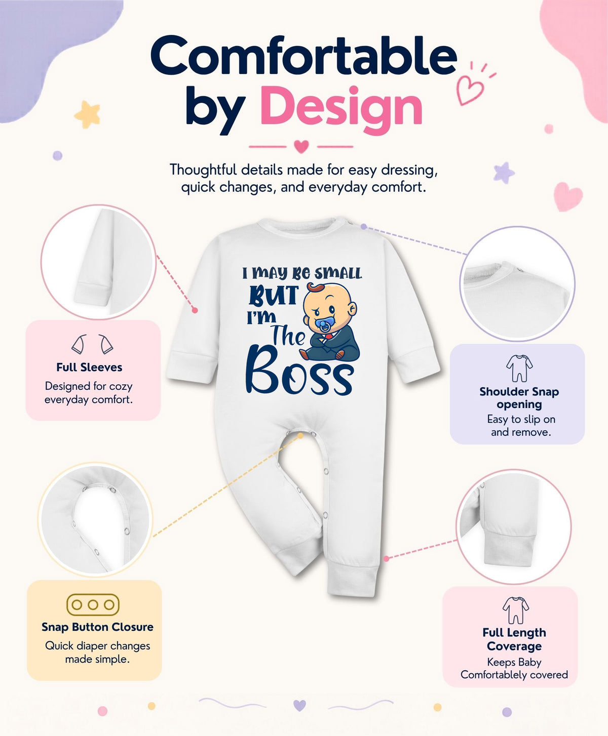 No | I may Be Small But I am Boss Quirky - Jumpsuit