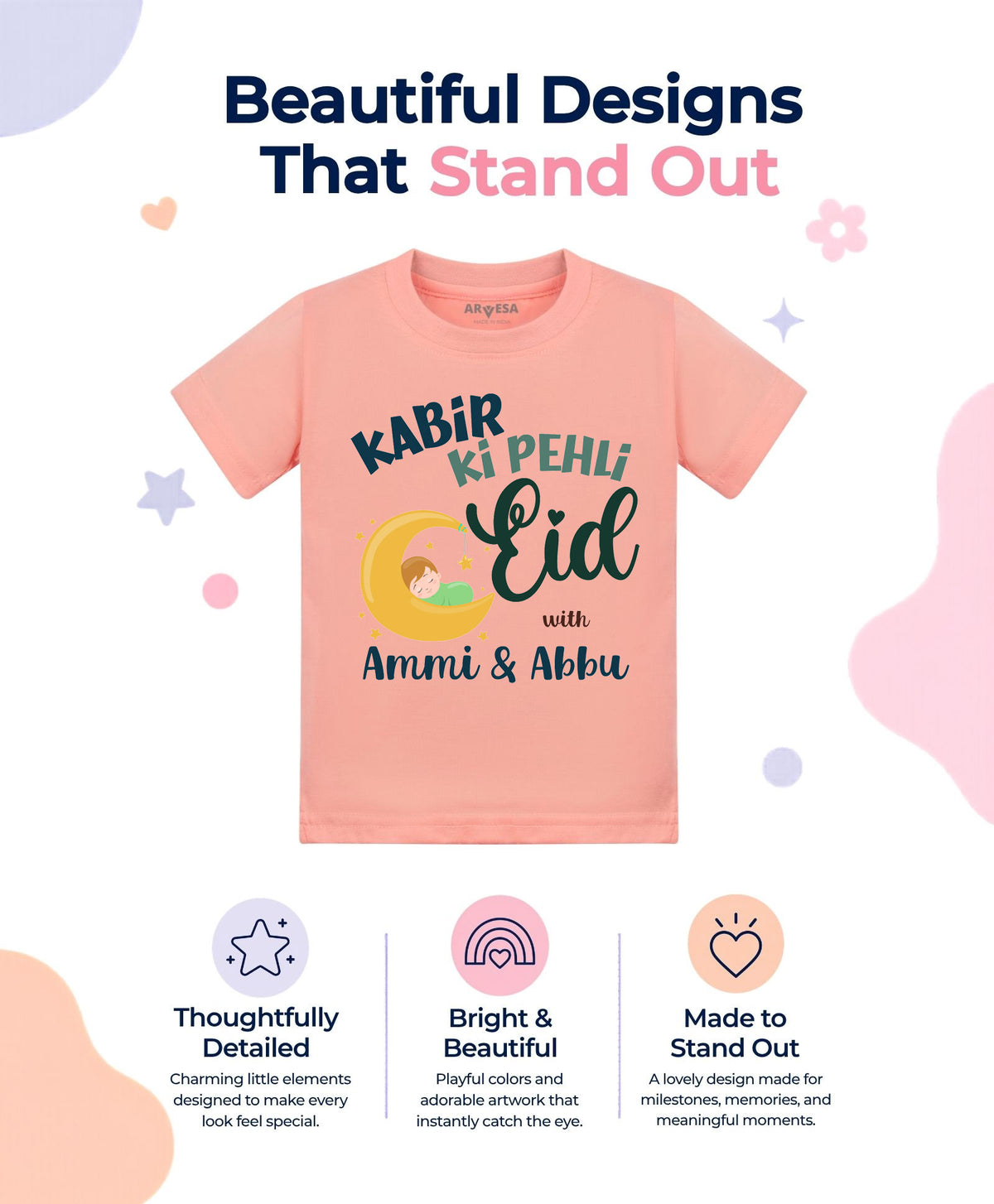Yes | Meri Pehli Eid With Ammi & Abbu - T-shirt