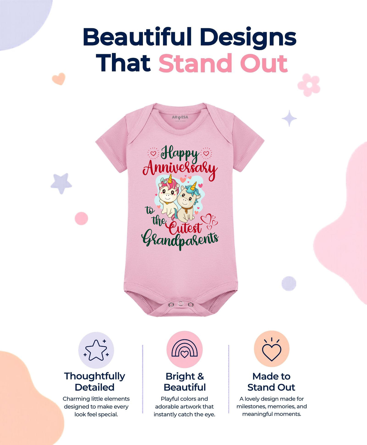 No | Happy Anniversay GrandParents Family Anniversary - Romper