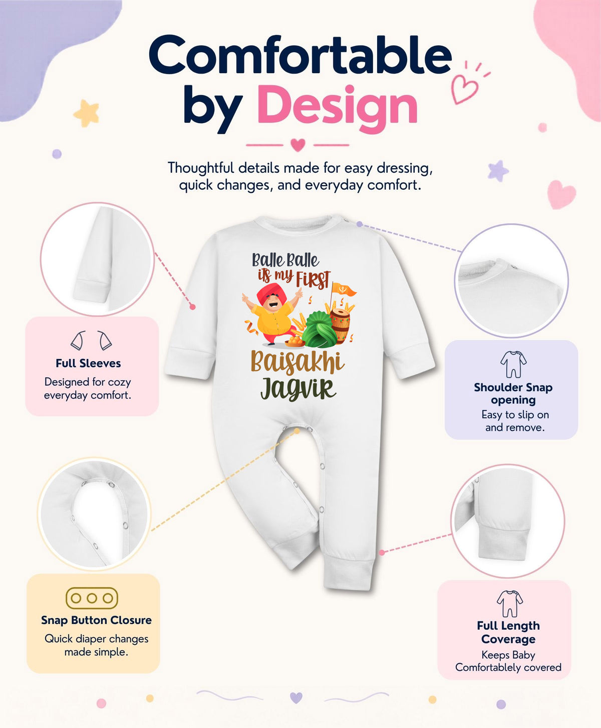 Yes | Happy Baisakhi - Jumpsuit