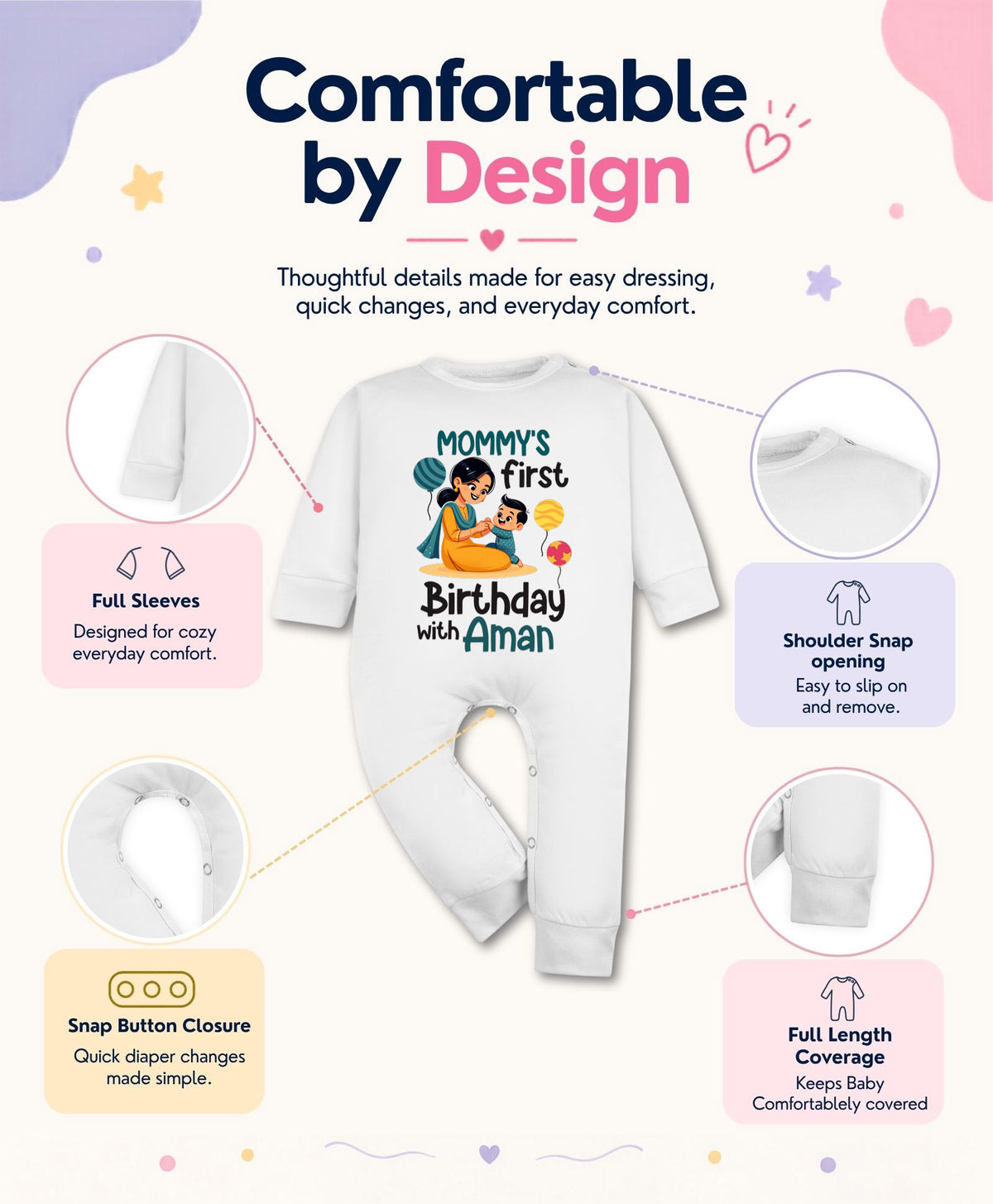 Yes | Mommy First Birthday With Me Mom Birthday - Jumpsuit