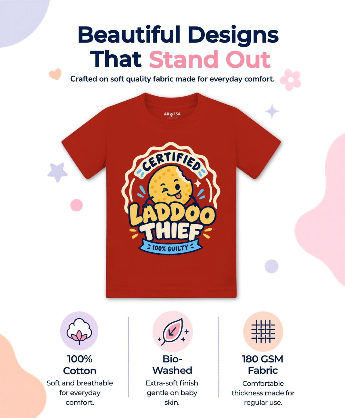 Certified Laddoo Thief 100% Guilty Diwali - T-shirt