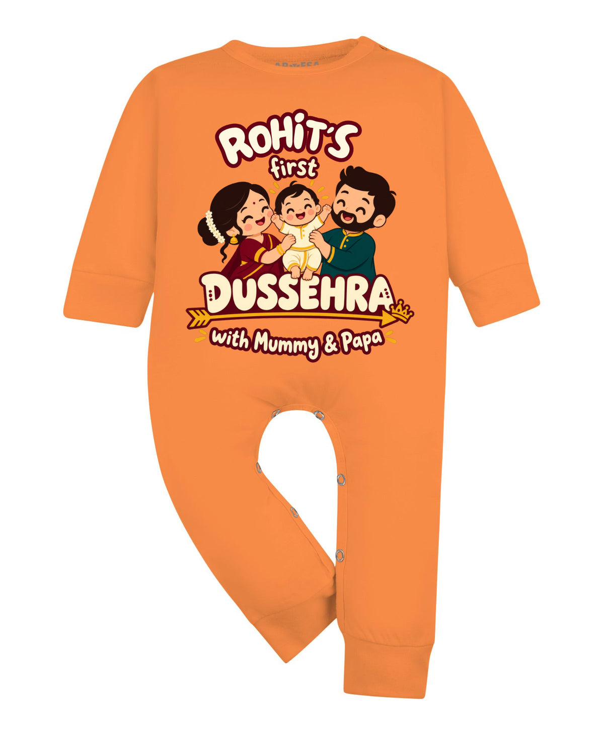 Yes | My First Dussehra with Mummy & Papa - Jumpsuit