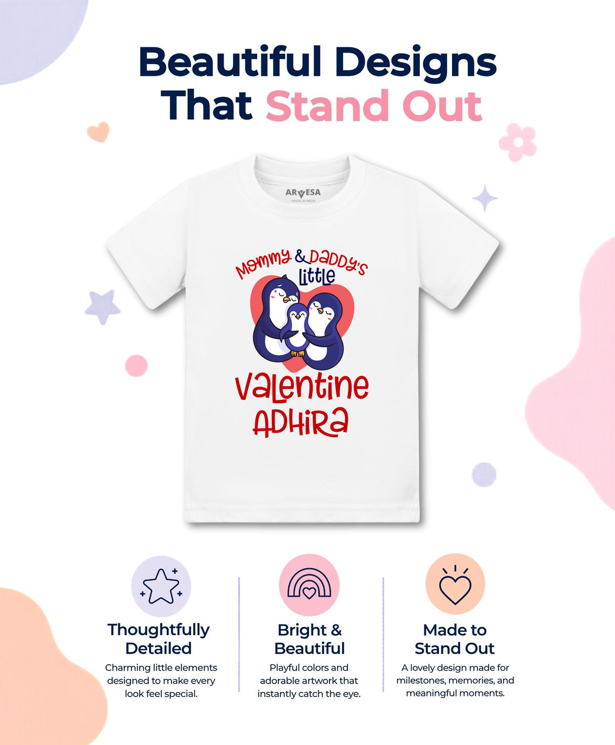 Yes | Mommy And Daddy Little Valentine - T-shirt