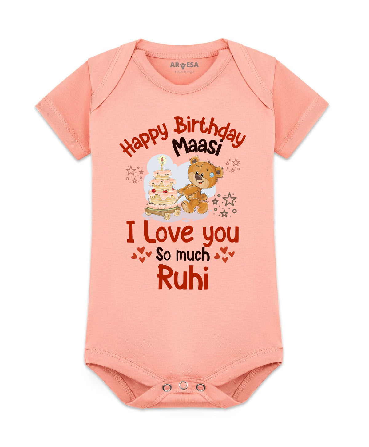 Yes | Happy Birthday Maasi Family Birthday - Romper