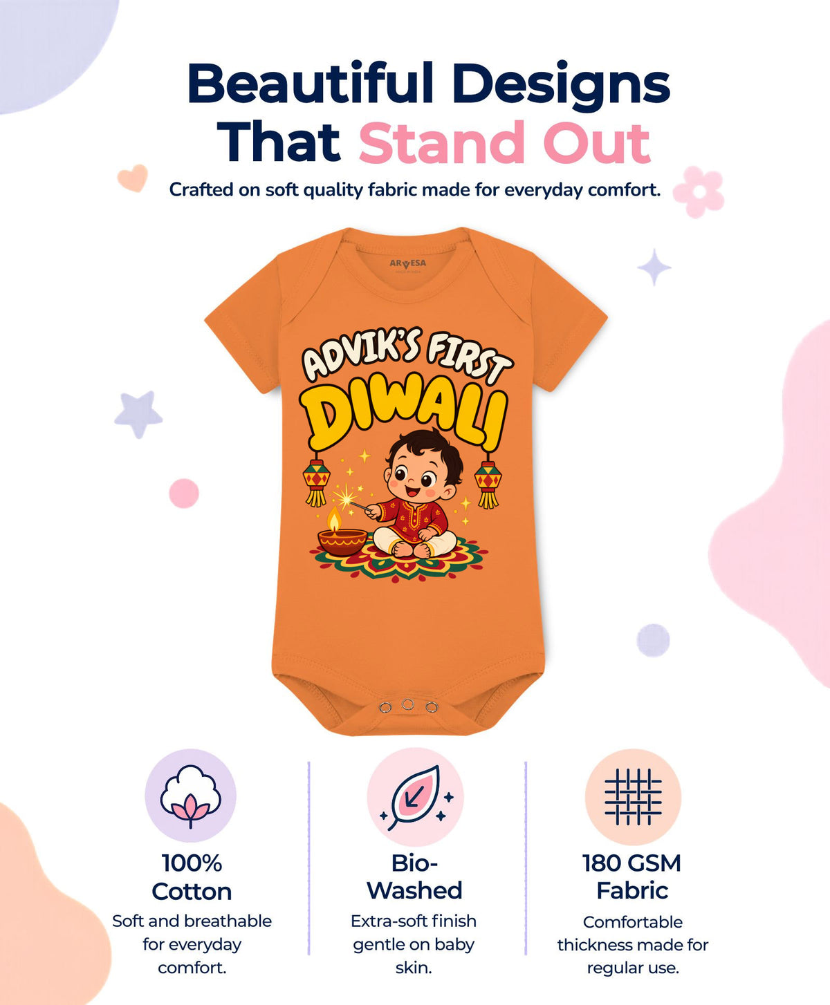 Yes | My First Diwali - Romper