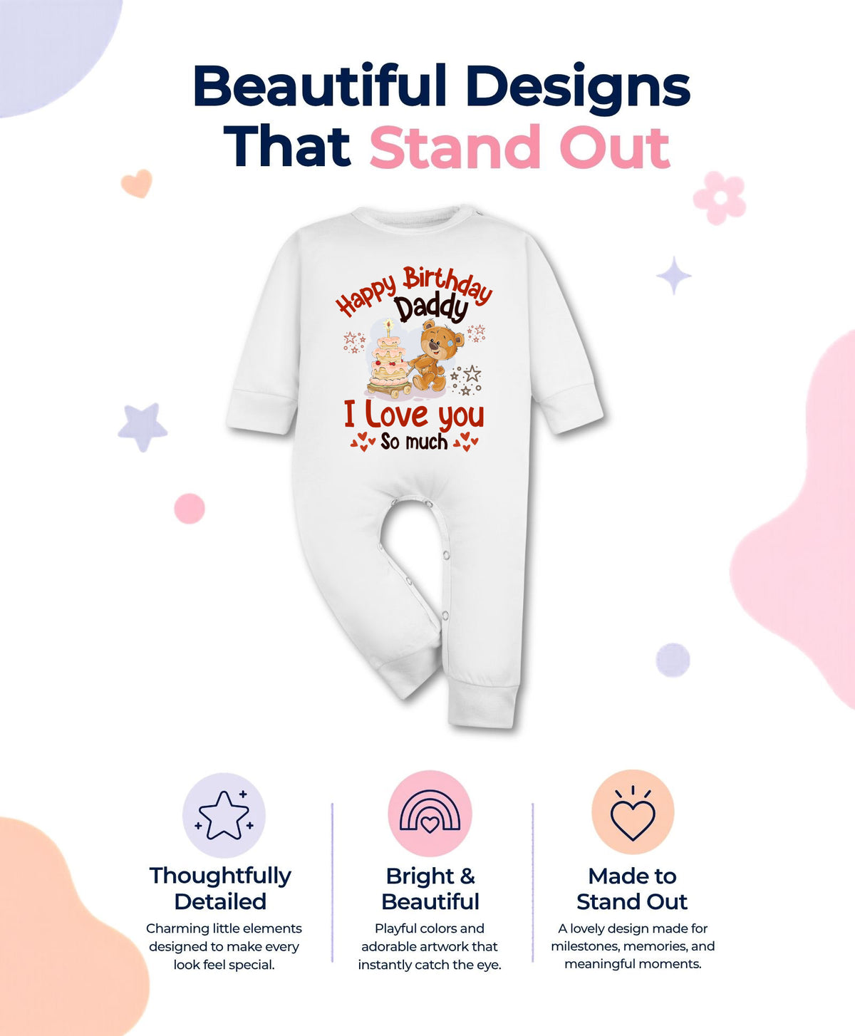 No | Happy Birthday Daddy. I Love You So Much Dad Birthday - Jumpsuit