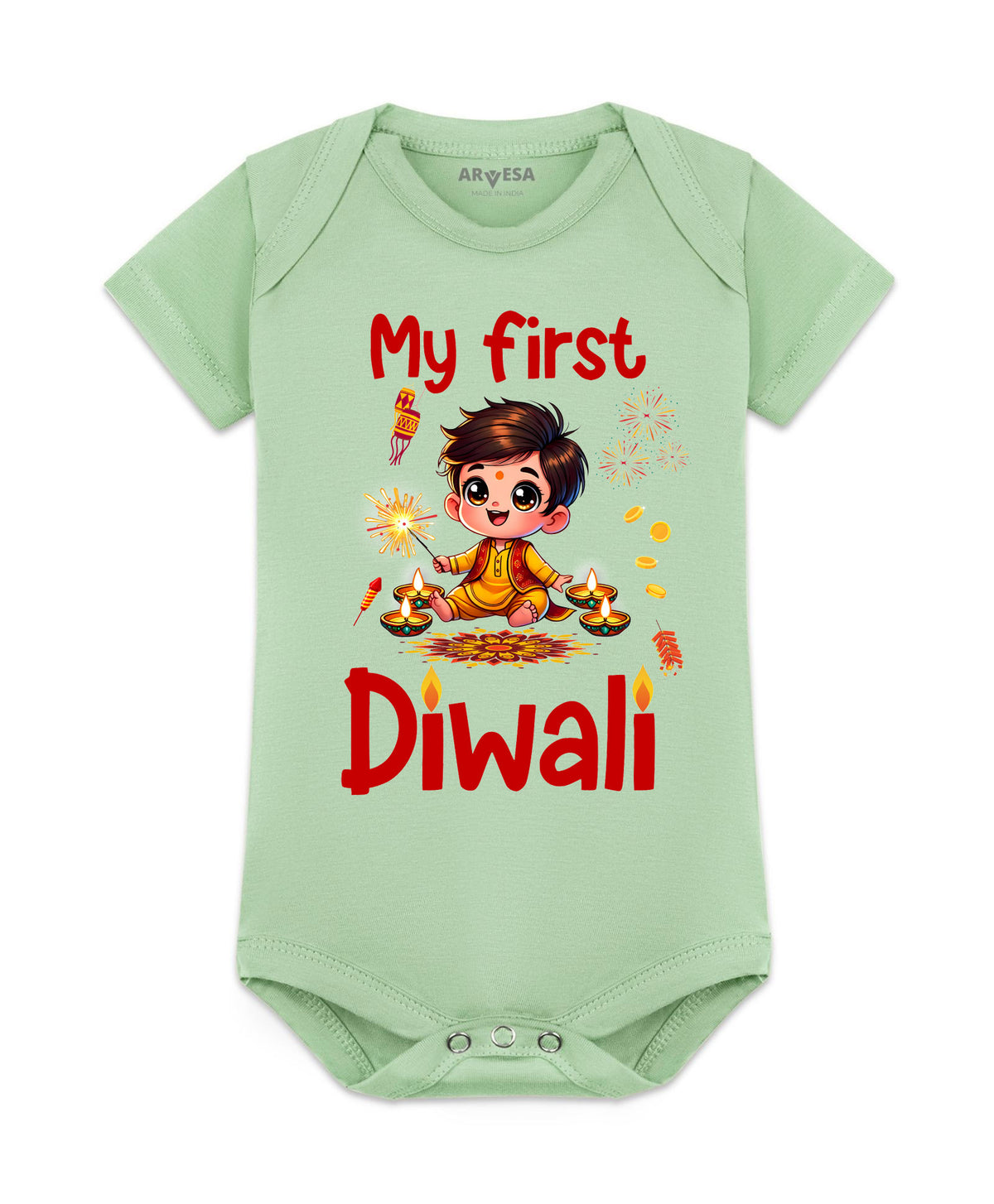 No | My First Diwali - Romper