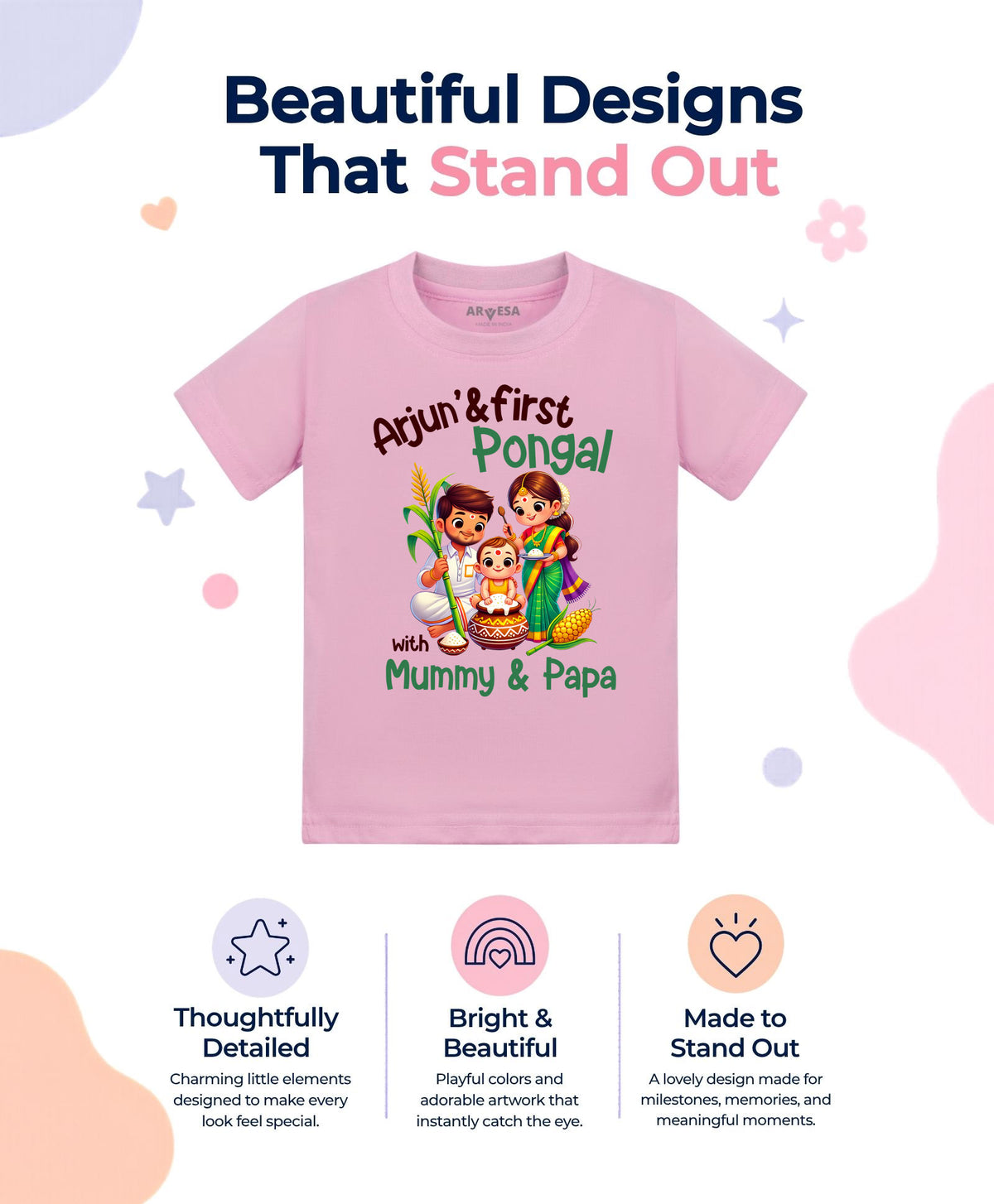 Yes | My First Pongal - T-shirt