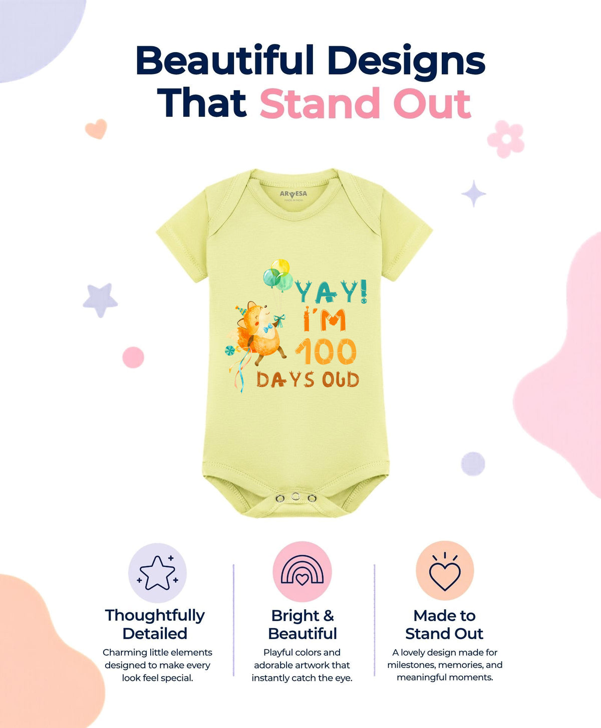 No | 100 Days Birthday - Romper