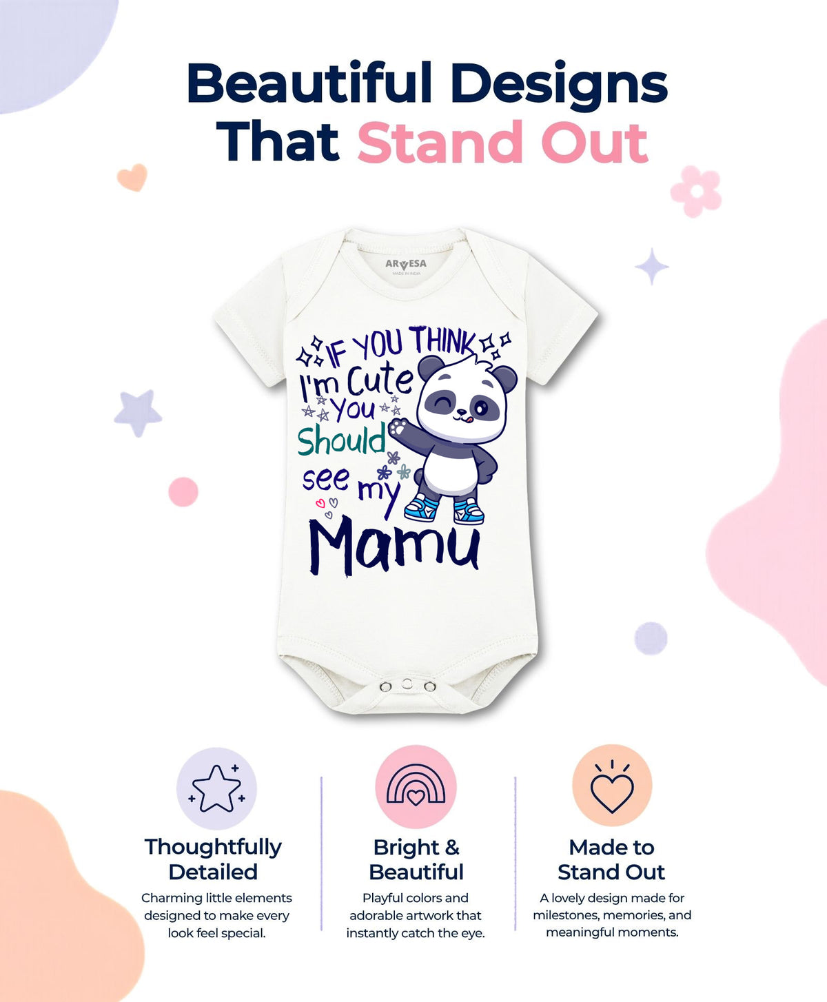 No | I Am Cute You Should See My Mamu - Romper