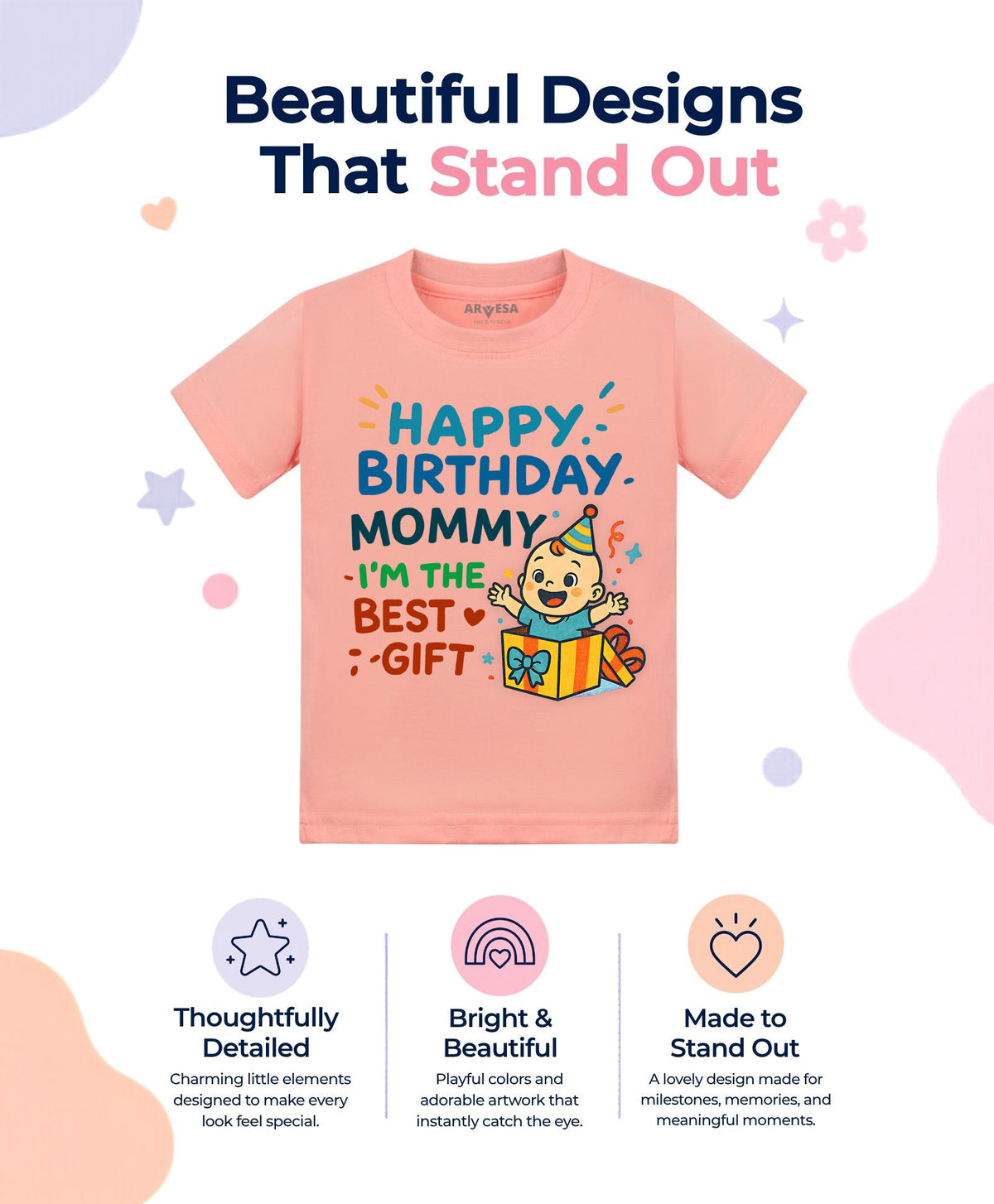 No | Happy Birthday Mommy I'm The Best Gift Mom Birthday - T-shirt