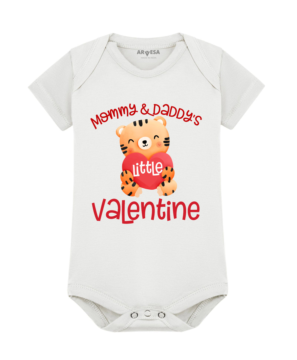 No | Mommy And Daddy Valentine - Romper