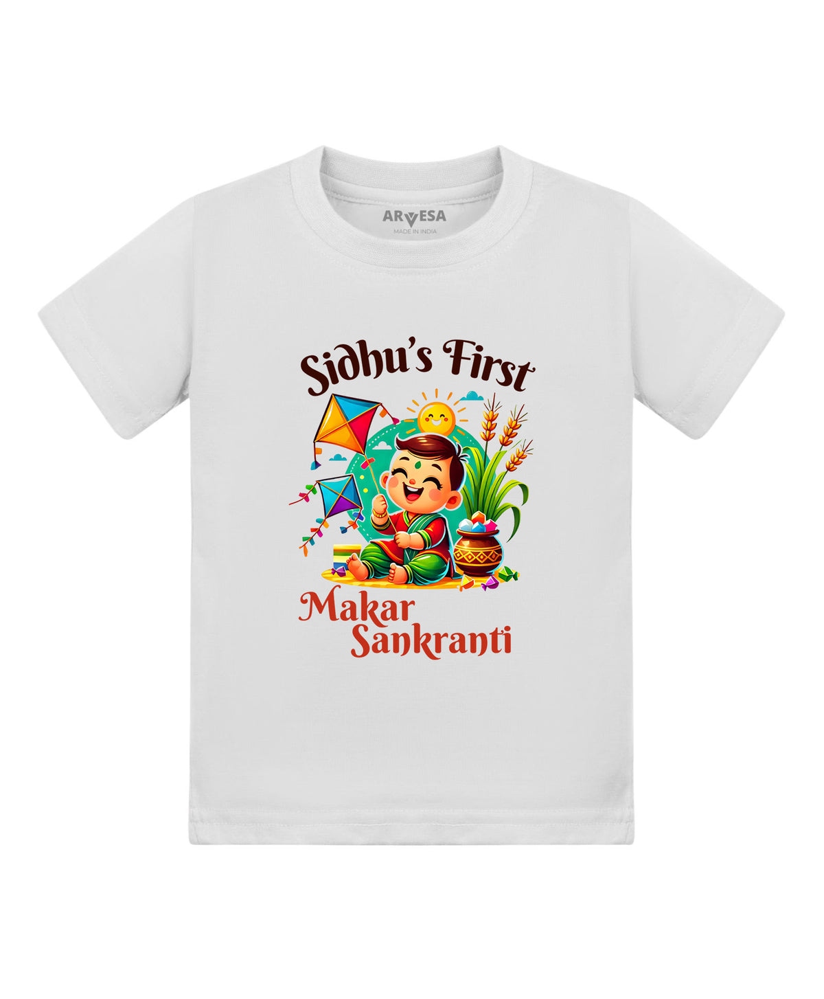 Yes | My First Makar sankranti - T-shirt