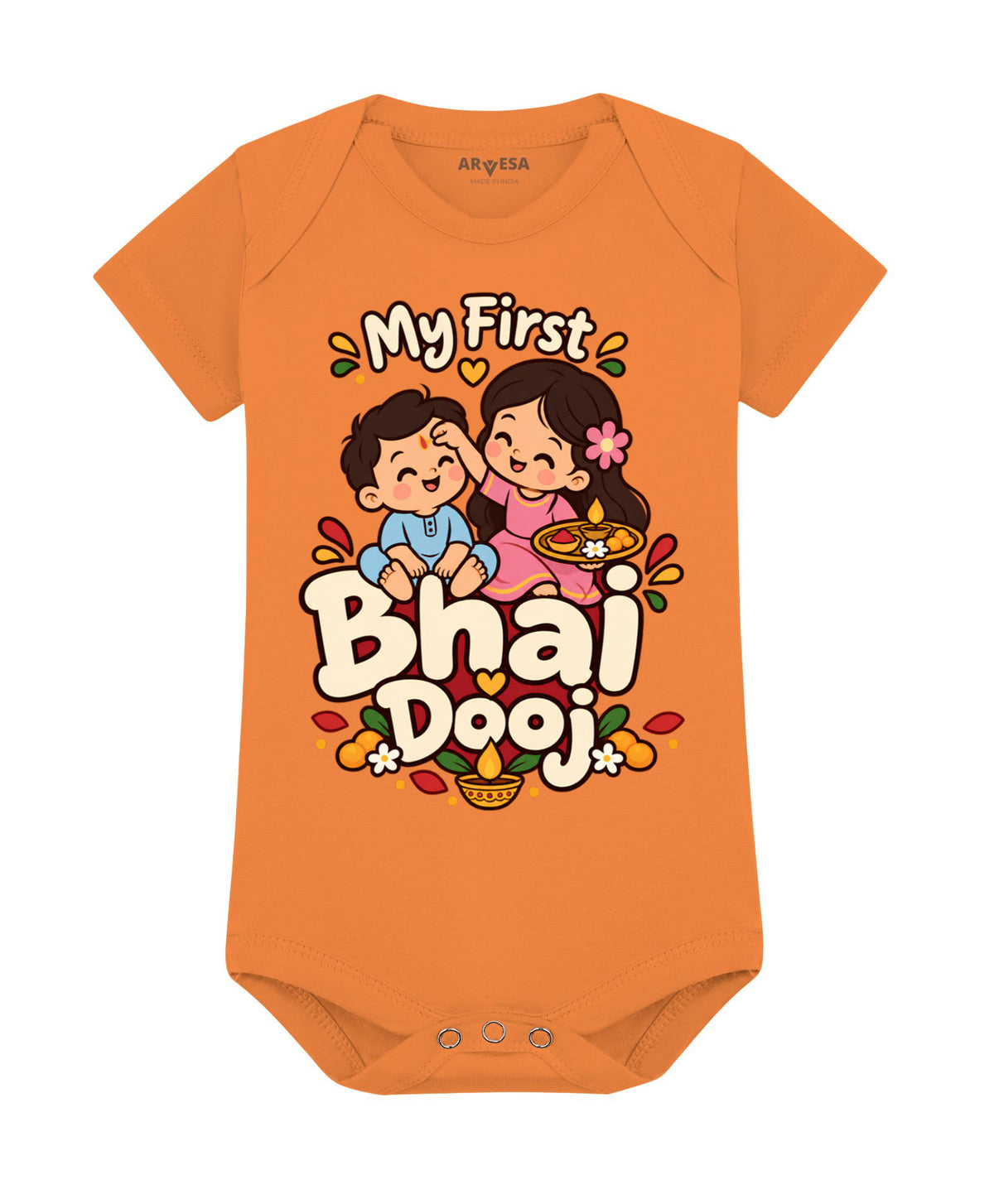 No | My First Bhaidooj Diwali - Romper