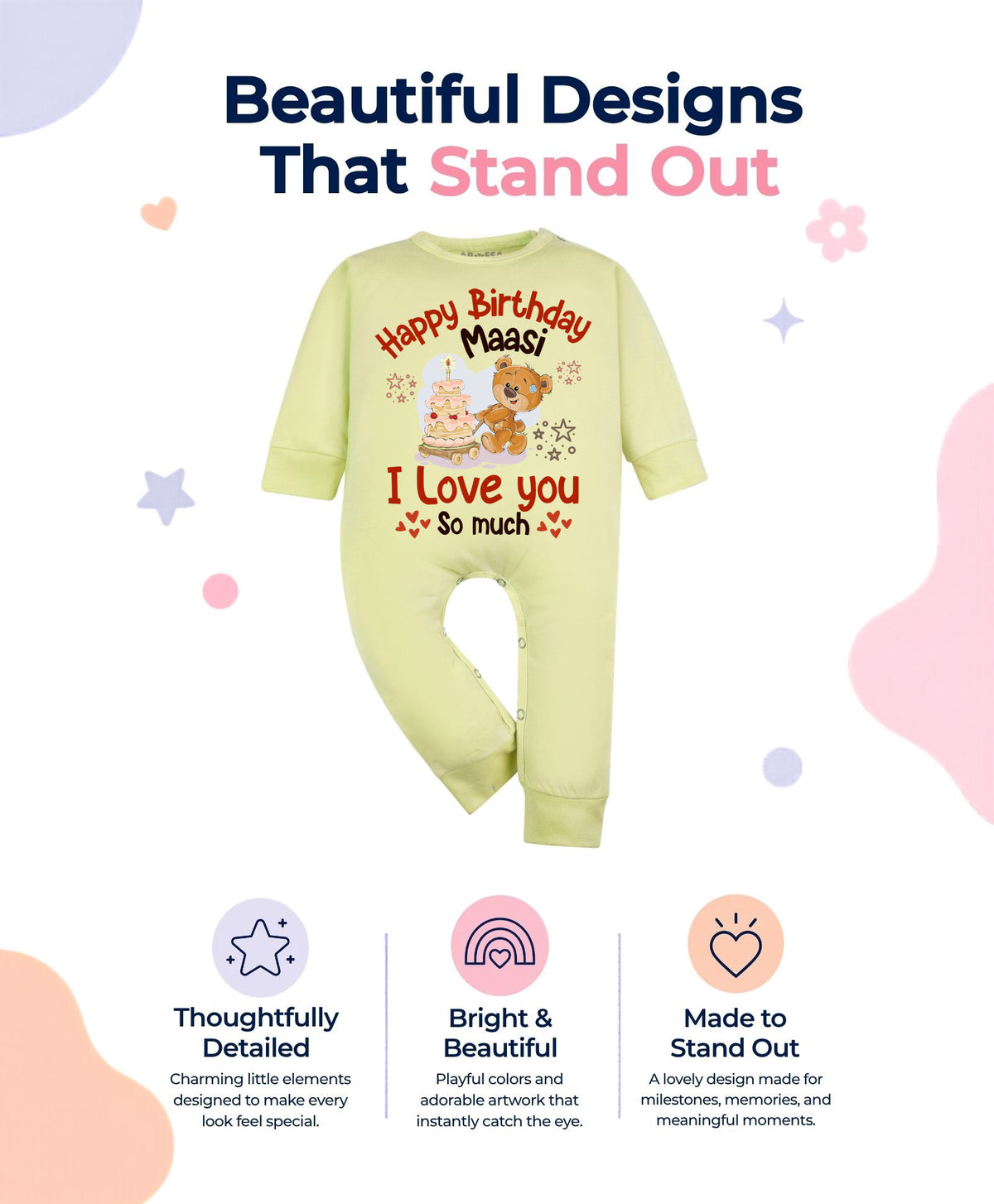 No | Happy Birthday Maasi Family Birthday - Jumpsuit