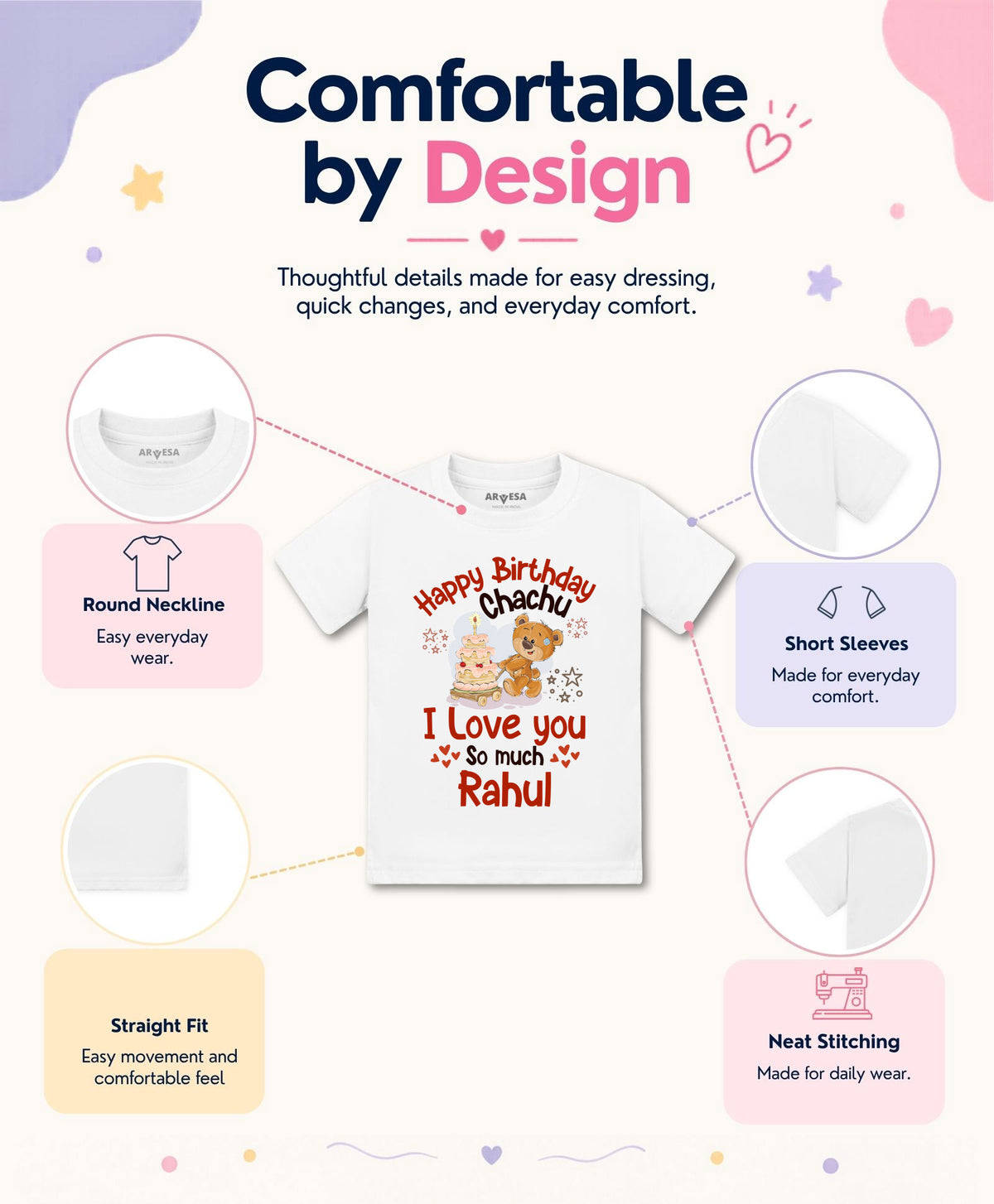 Yes | Happy Birthday Chachu Family Birthday - T-shirt