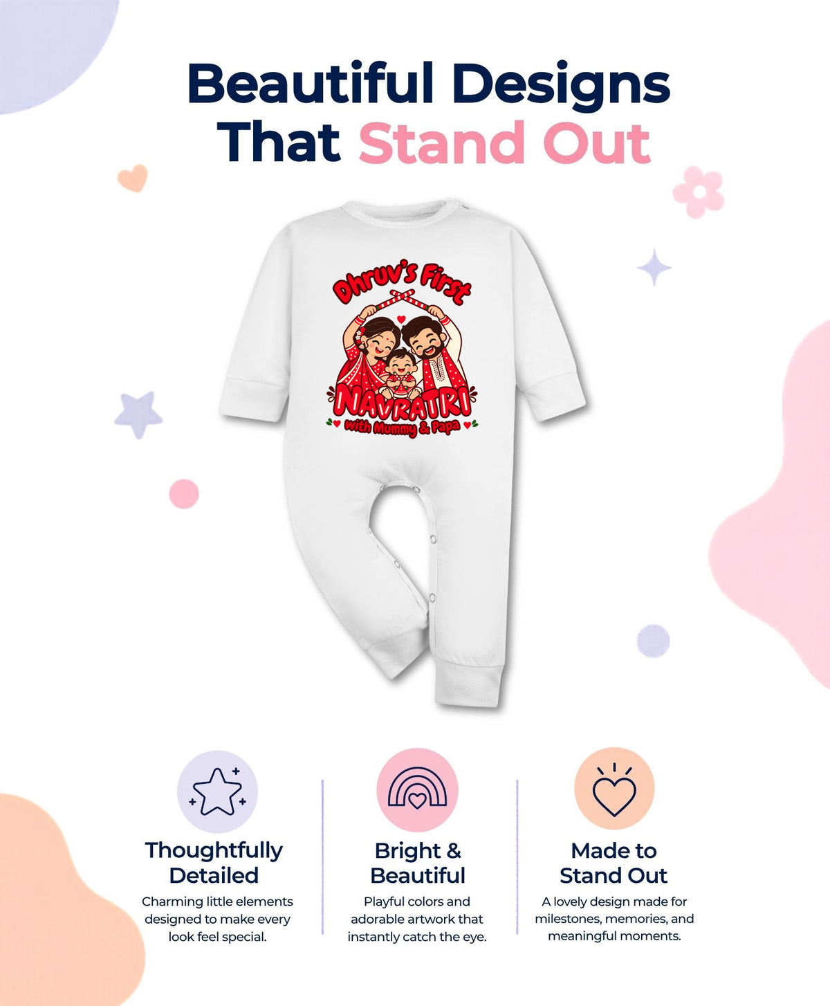 Yes | My First Navratri with Mummy & Papa - Jumpsuit