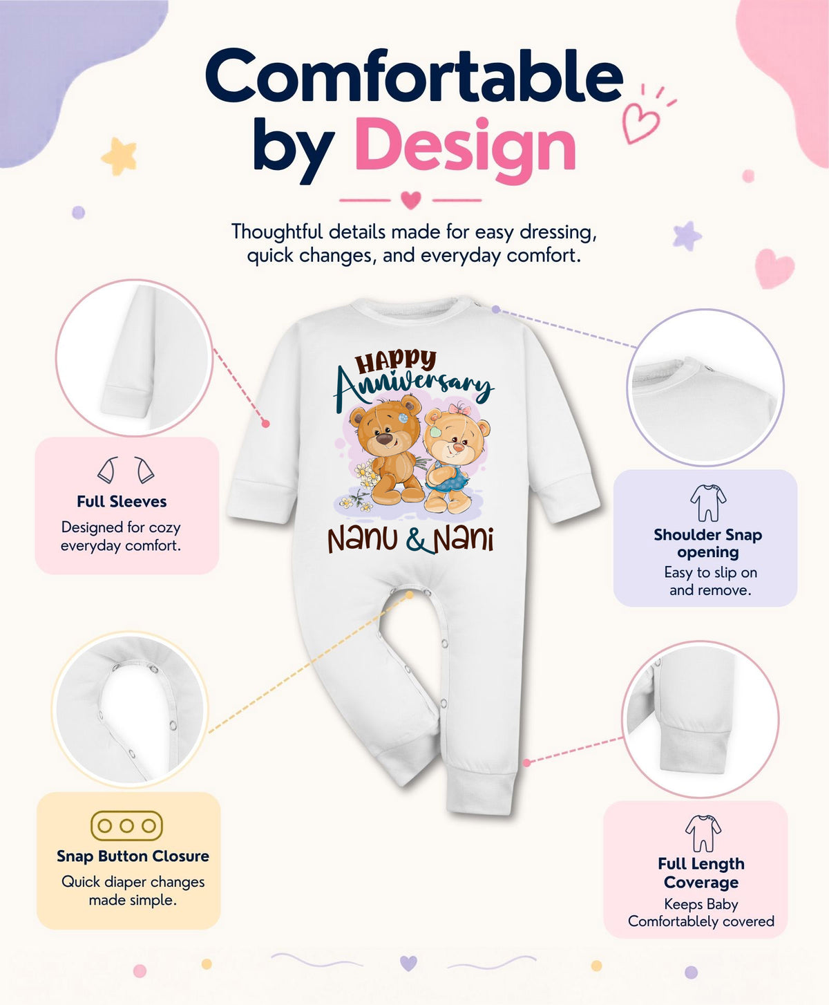 No | Happy Anniversay Nanu & Nani Family Anniversary - Jumpsuit