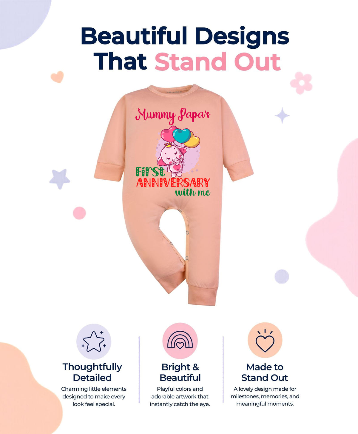 No | Mummy Papa First Anniversary With Me Mom Dad - Jumpsuit