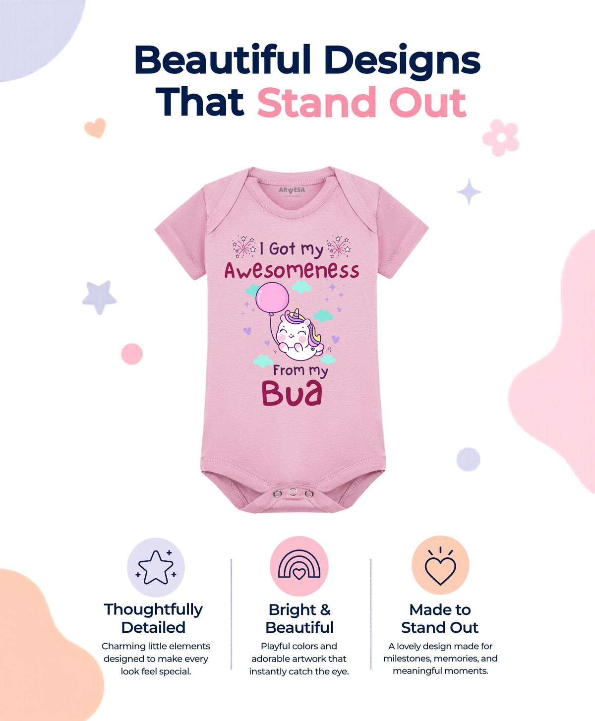 No | I Got Awesomeness From Bua - Romper