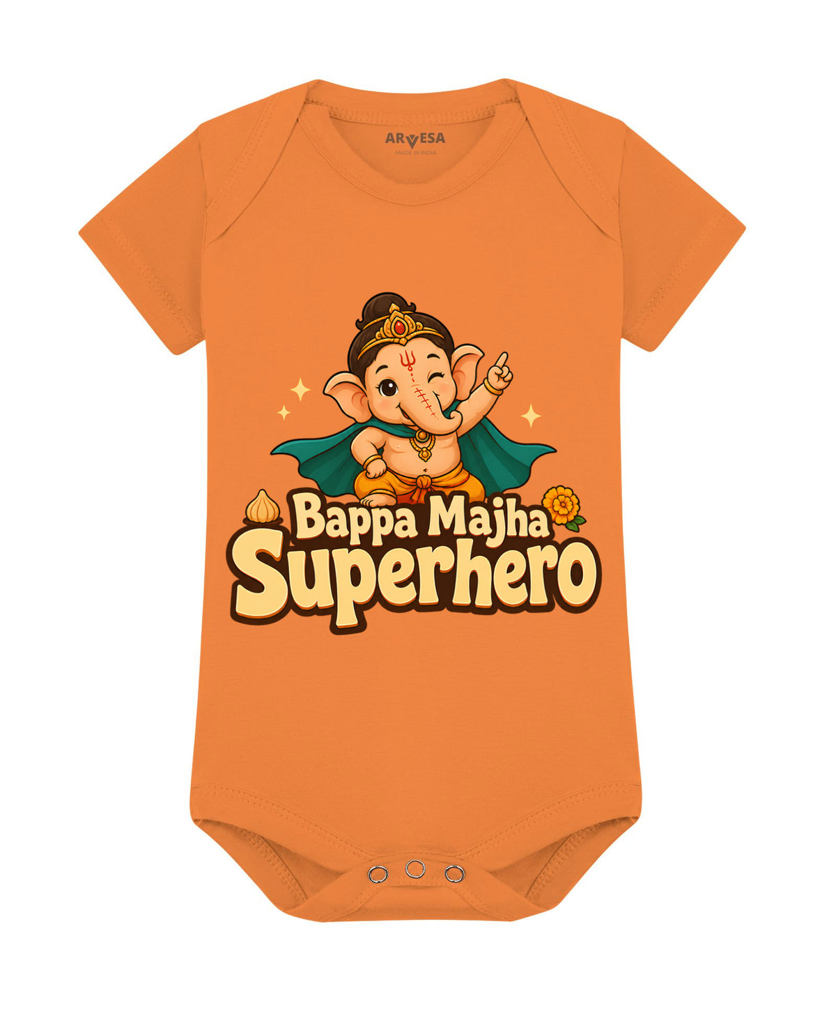 Bappa Majha Superhero Devotional - Romper