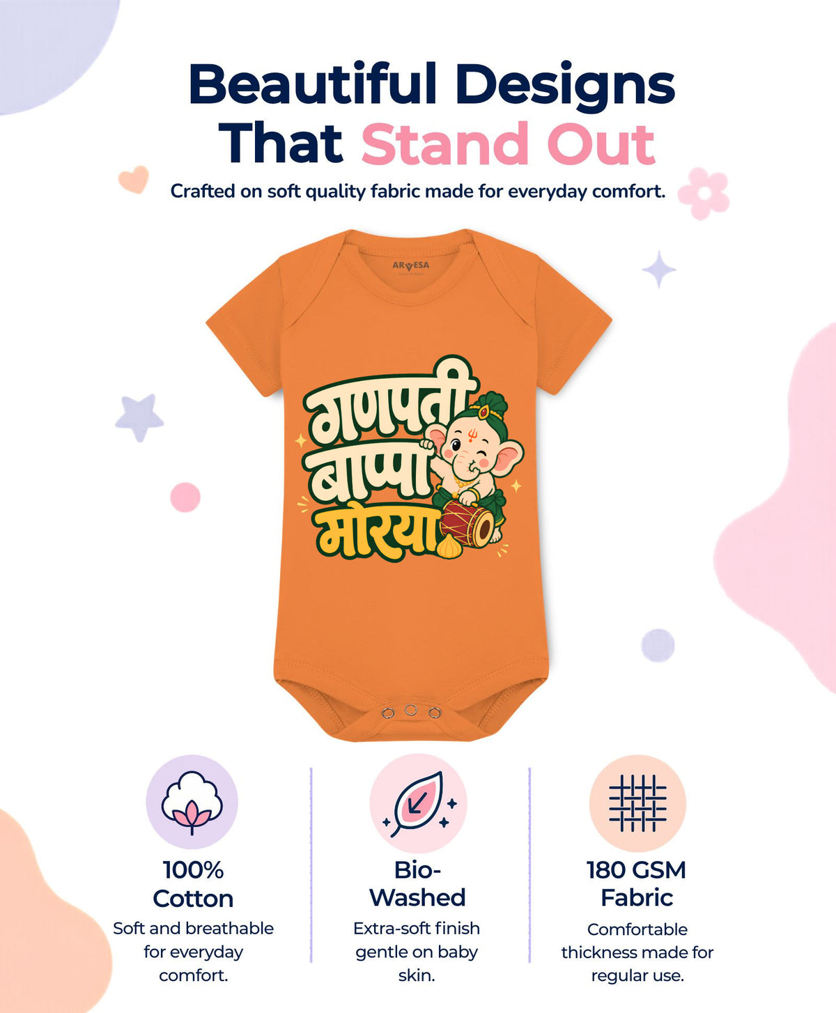Ganpati Bappa Morya Devotional - Romper