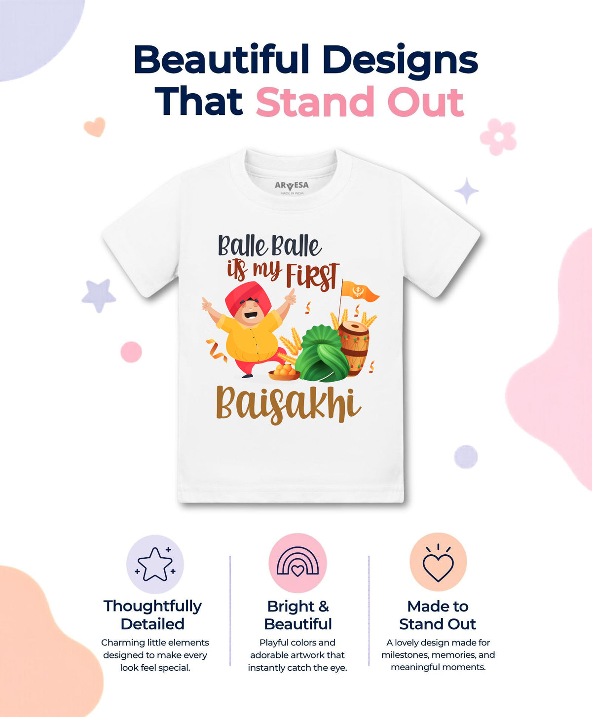 No | Happy Baisakhi - T-shirt