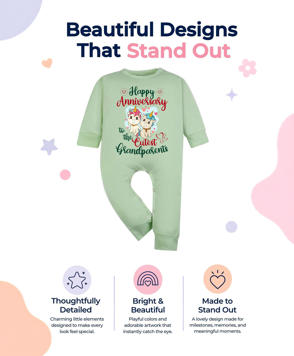 No | Happy Anniversay GrandParents Family Anniversary - Jumpsuit
