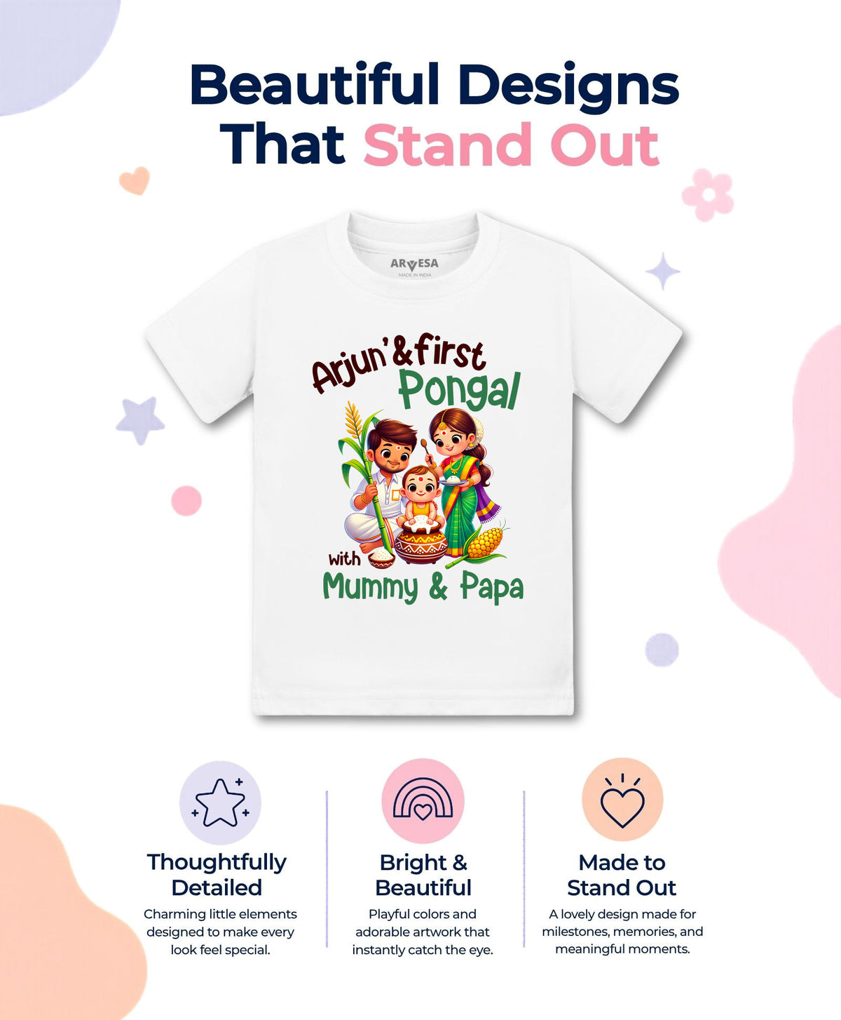 Yes | My First Pongal - T-shirt