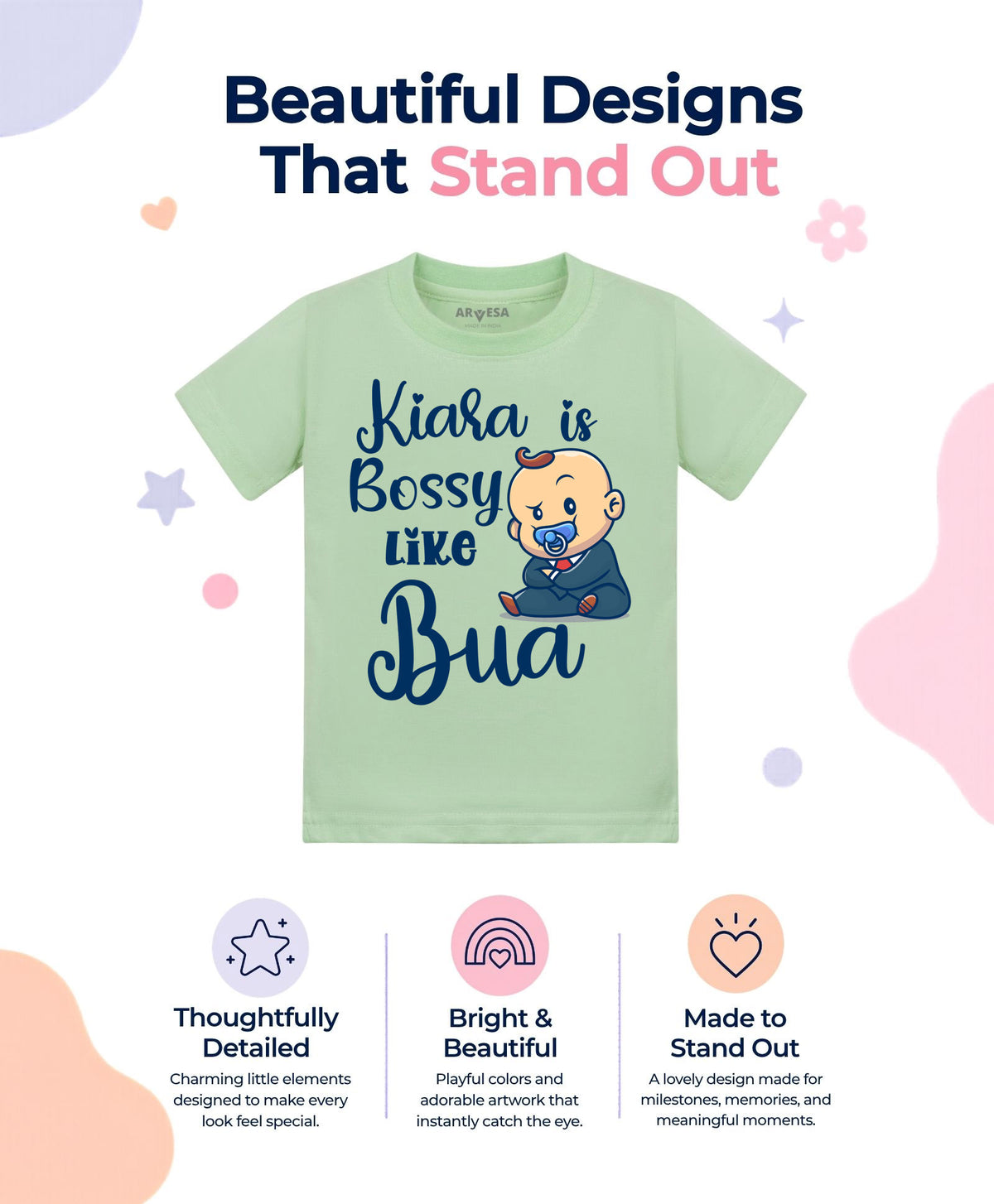 Yes | Bossy Like My Bua - T-shirt