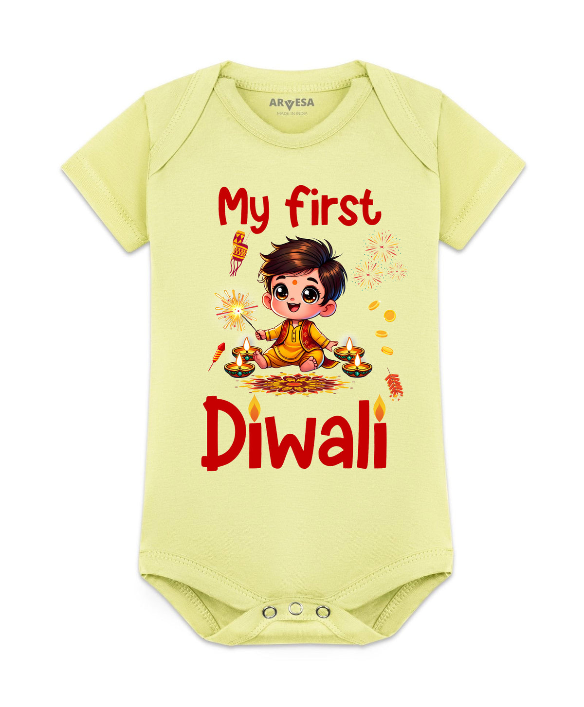 No | My First Diwali - Romper