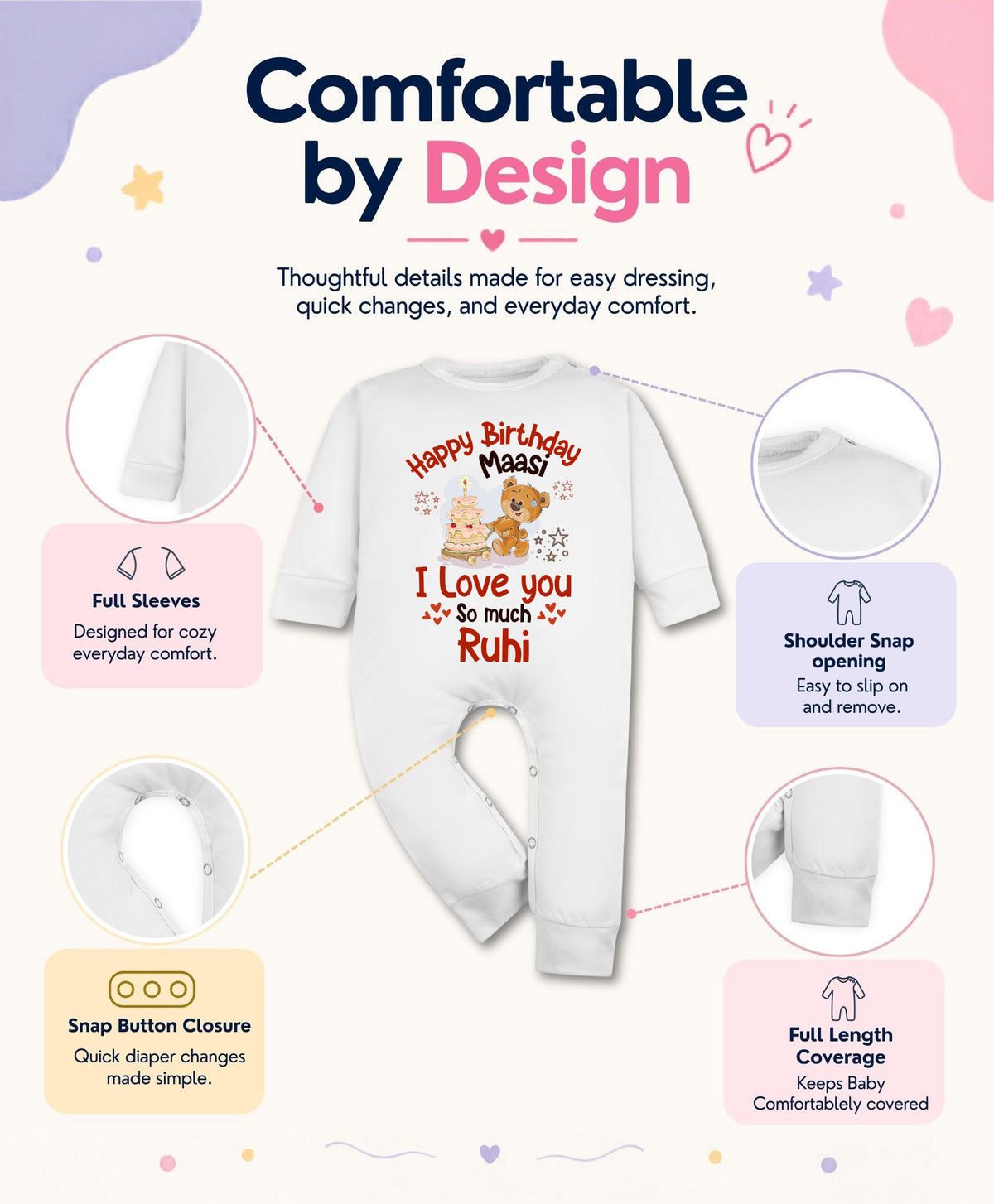Yes | Happy Birthday Maasi Family Birthday - Jumpsuit