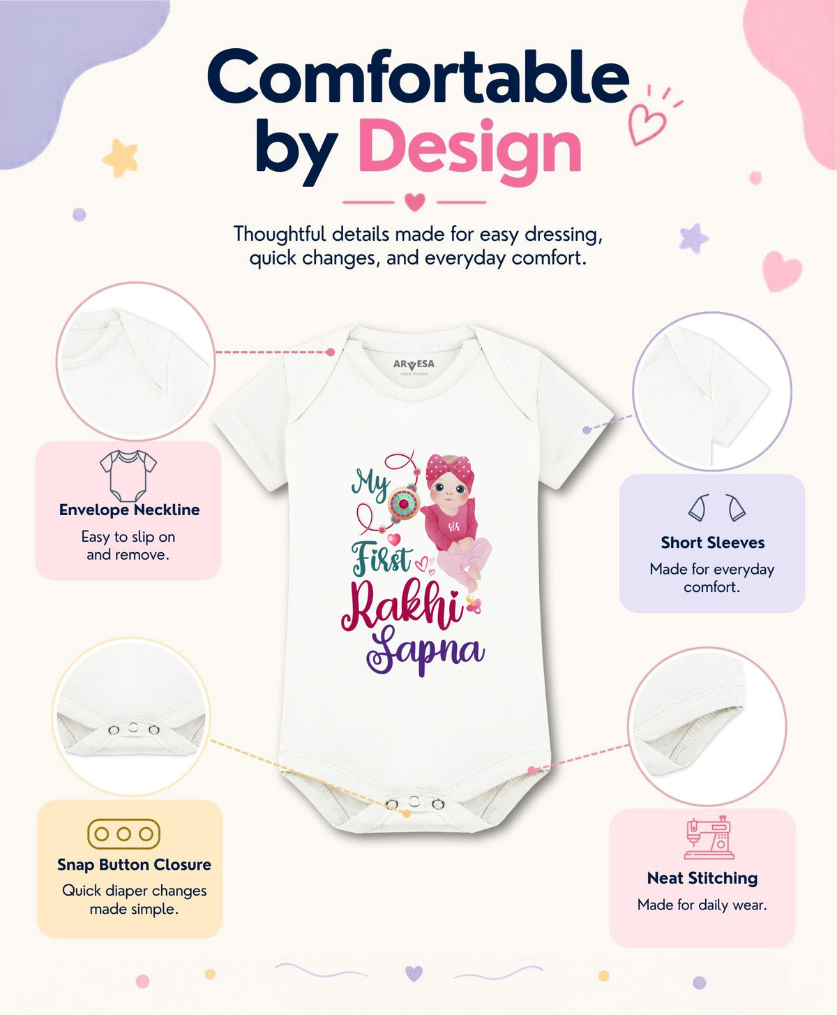 Yes | My First Rakhi - Romper