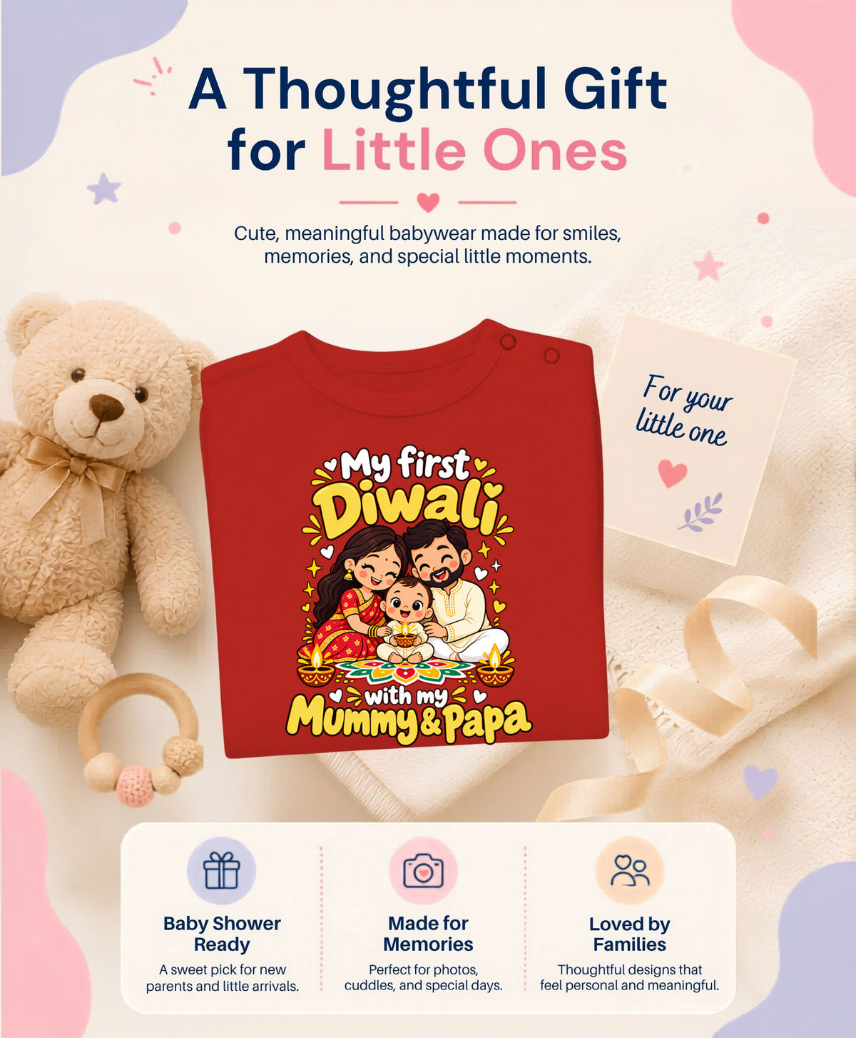 No | My First Diwali With Mummy & Papa - Jumpsuit