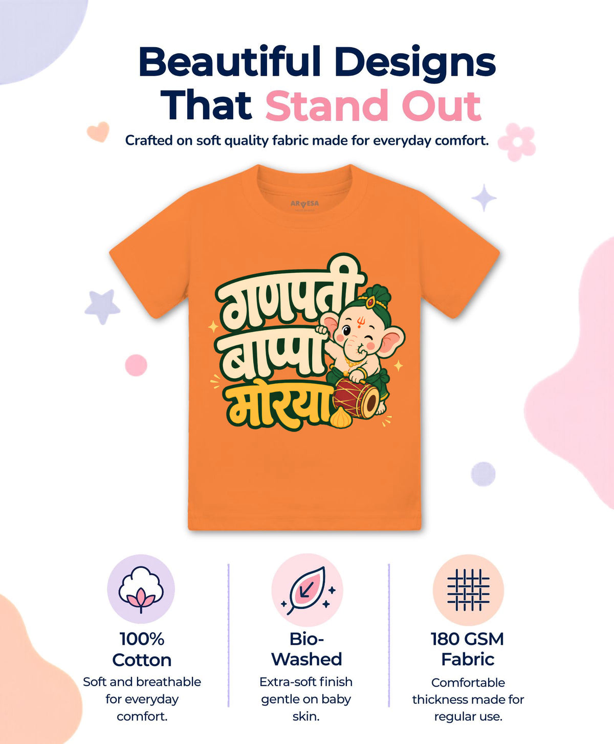 Ganpati Bappa Morya Devotional - T-shirt