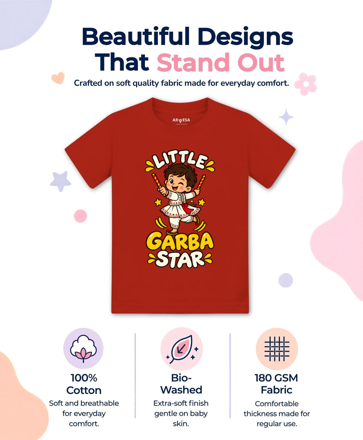 Little Garba Star Navratri - T-shirt