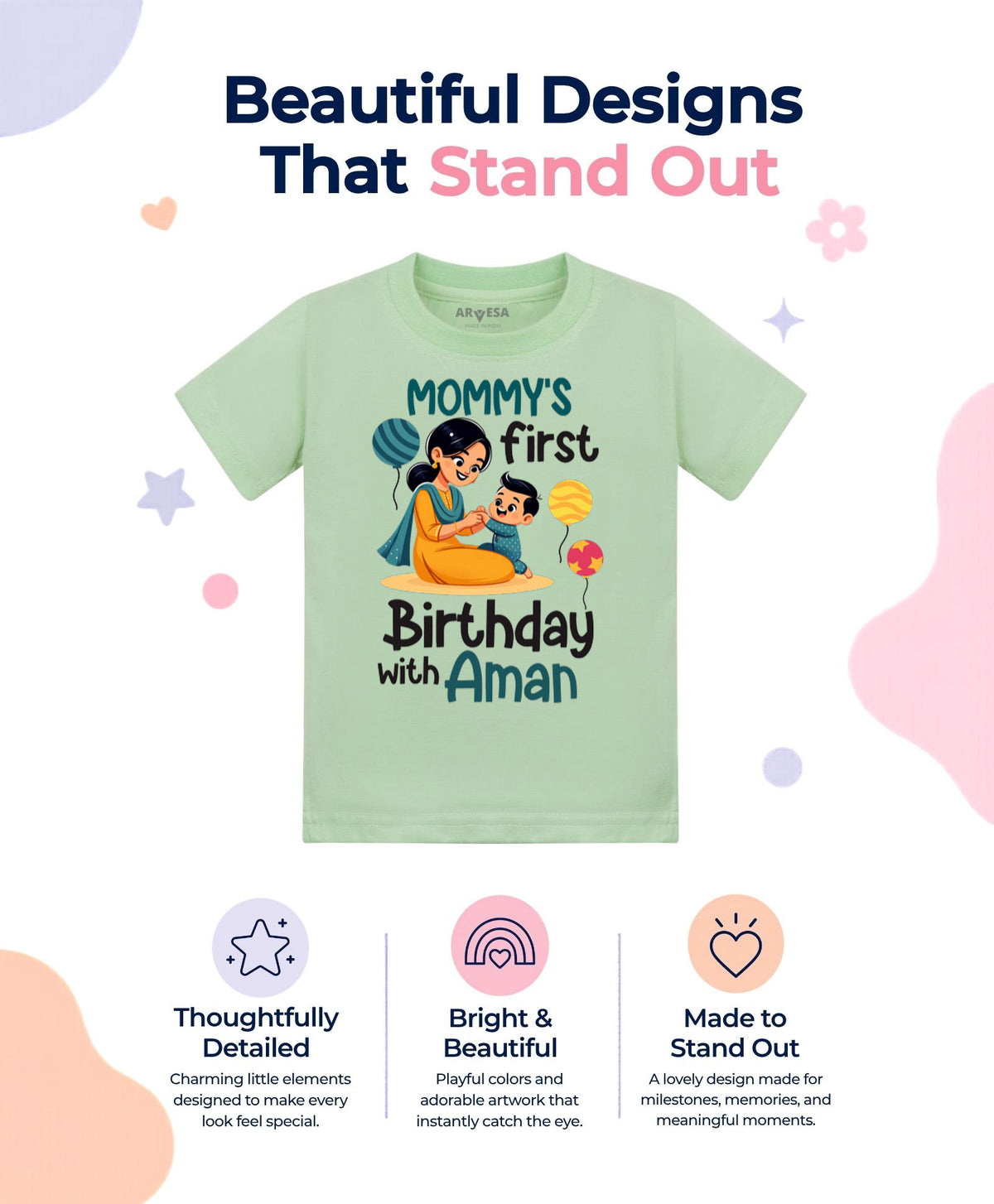 Yes | Mommy First Birthday With Me Mom Birthday - T-shirt
