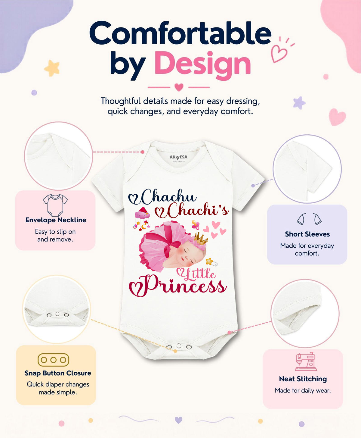 No | Chachu Chachi'S Little Princess - Romper