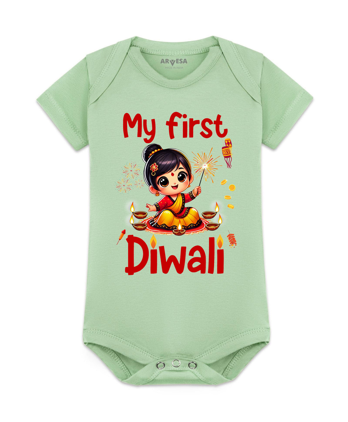 No | My First Diwali - Romper
