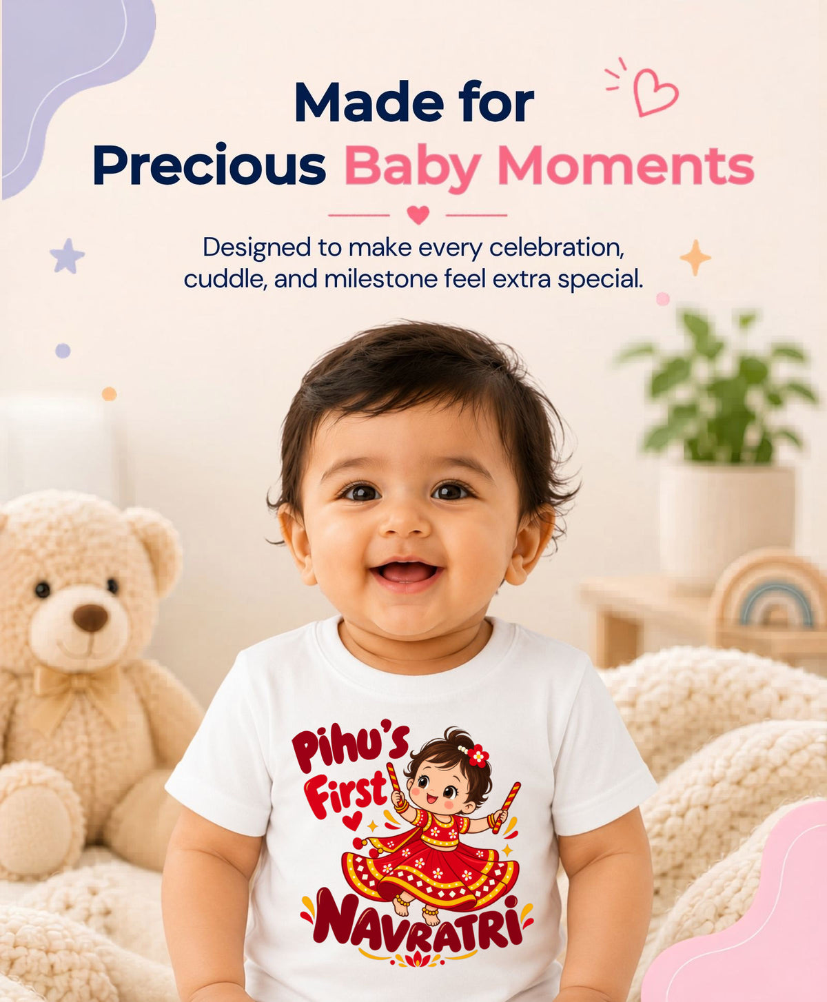 Yes | My First Navratri - T-shirt